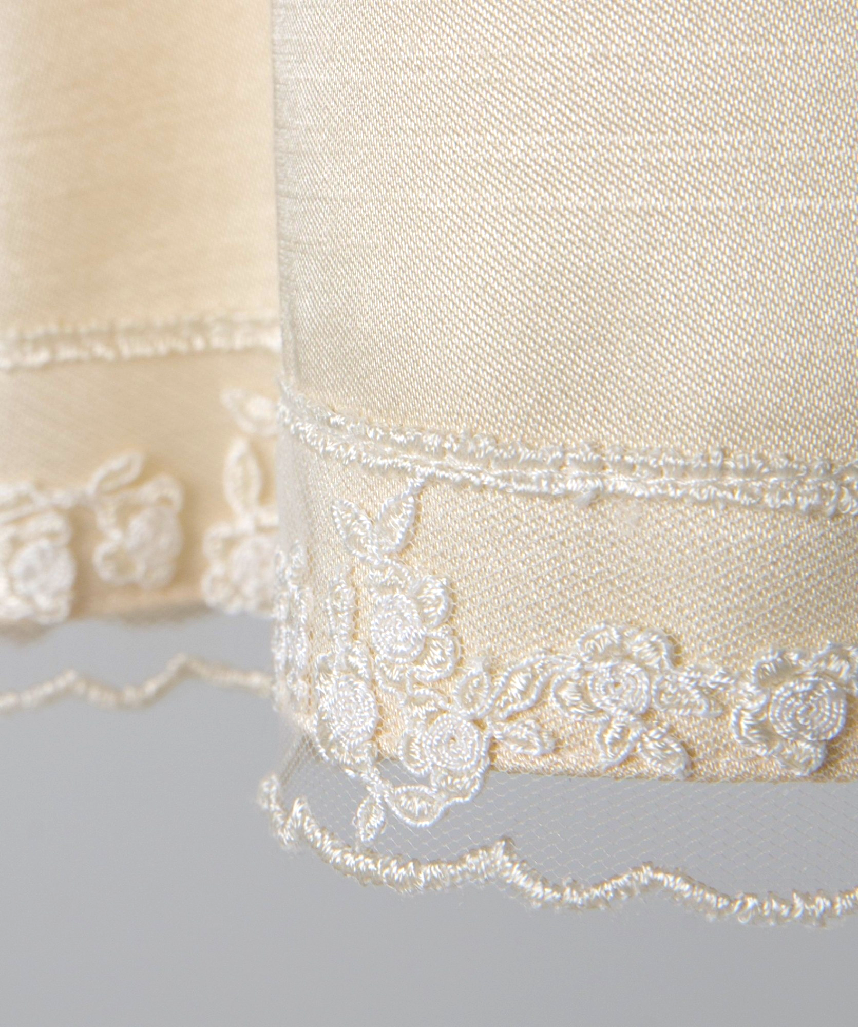 04031 HANDMADE FLOWER BABY GIRL DRESS WITH PEARLS-GOLD
