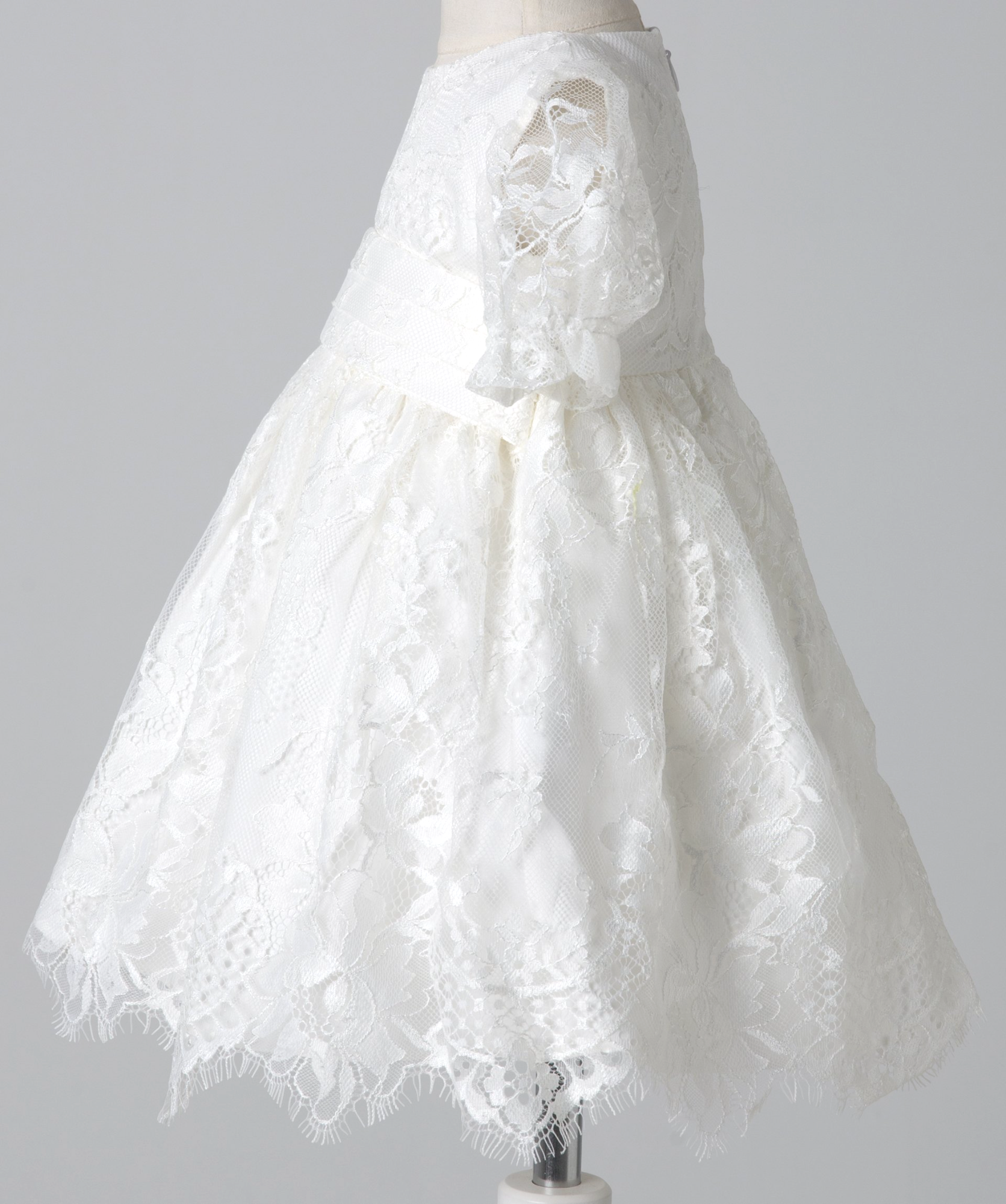04024 LACE COVERD HANDMADE BABY GIRL DRESS