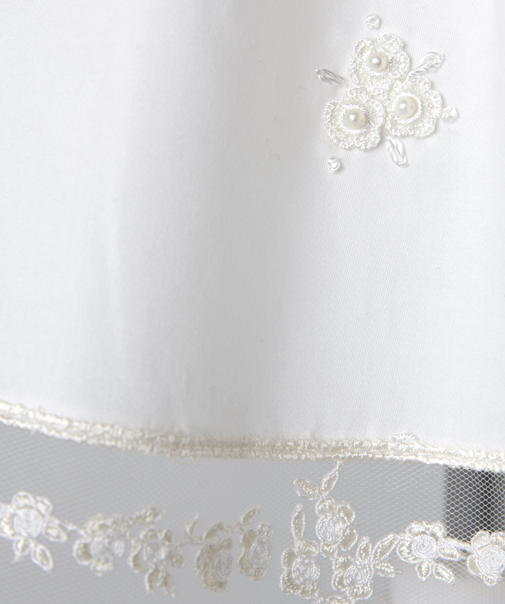 04009 PAPATYA HANDMADE BABY GIRL DRESS WITH PEARLS ROSES