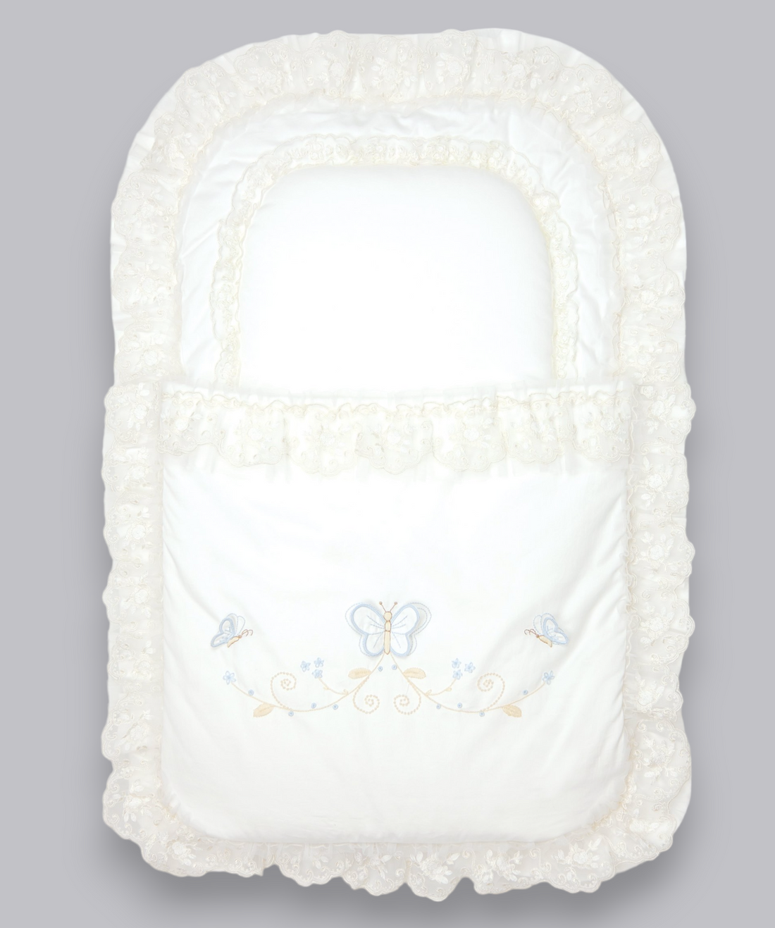 08025 HANDMADE EMBROIDERED BUTTERFLY COSYTOES