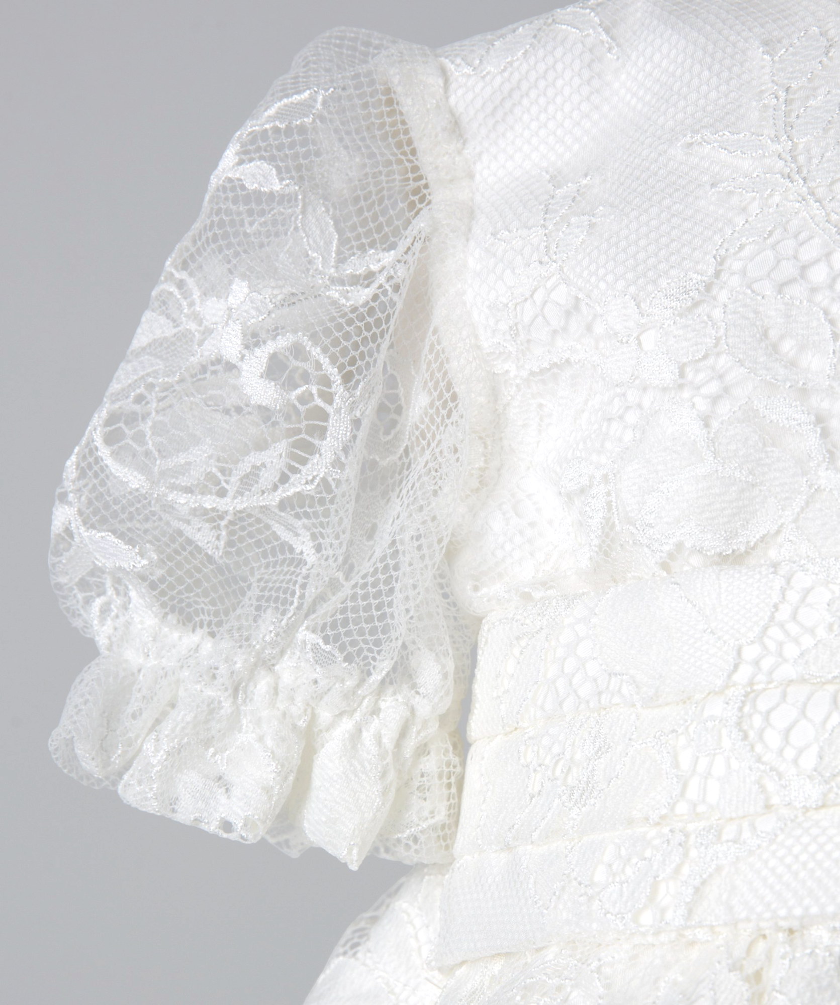 04024 LACE COVERD HANDMADE BABY GIRL DRESS
