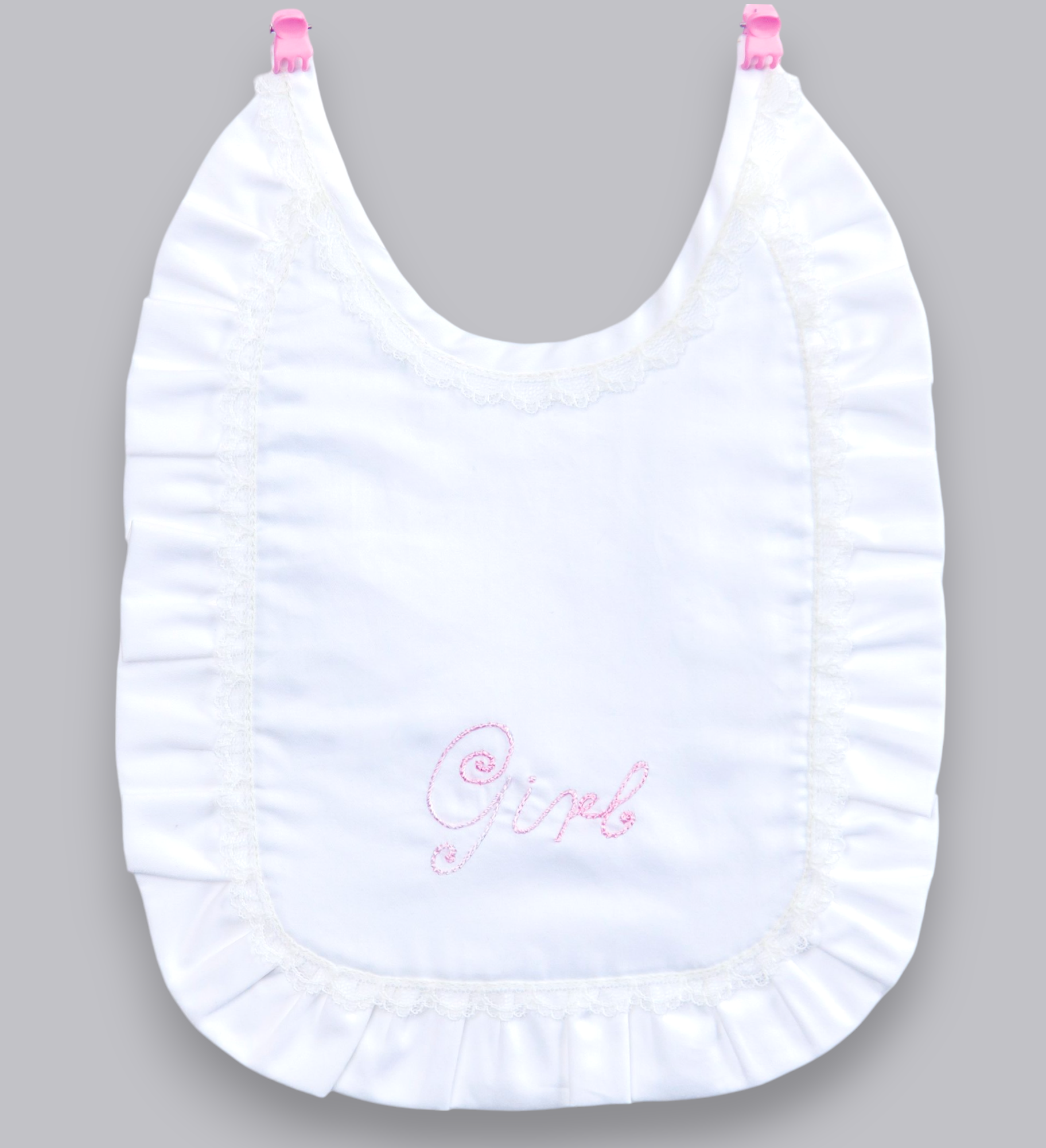 12004-P HANDMADE HANDMADE EMBROIDERY BABY BIB