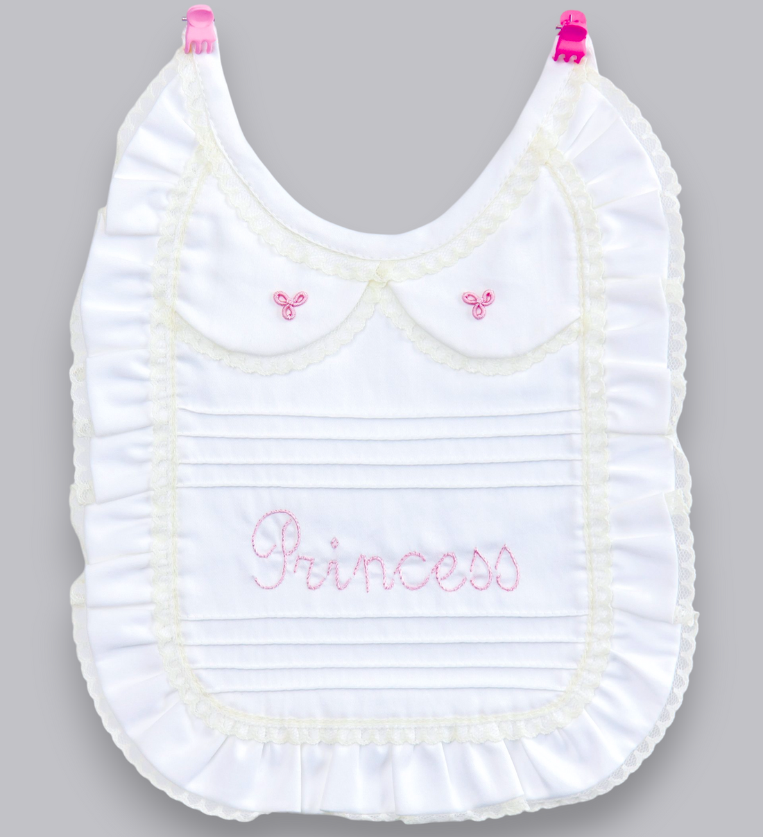 12005-P HANDMADE HANDMADE EMBROIDERY BABY BIB