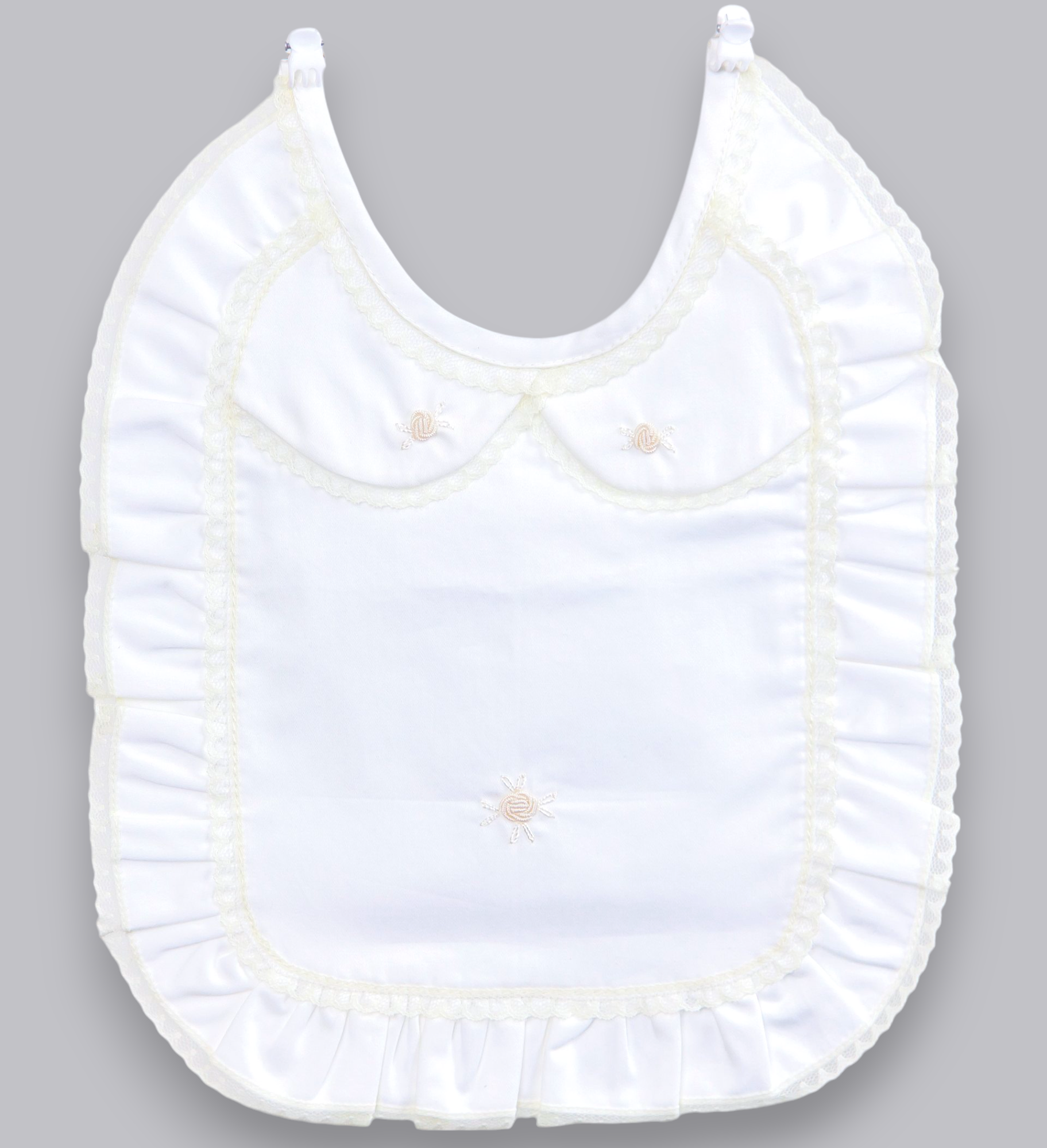 12007 HANDMADE HANDMADE EMBROIDERY BABY BIB