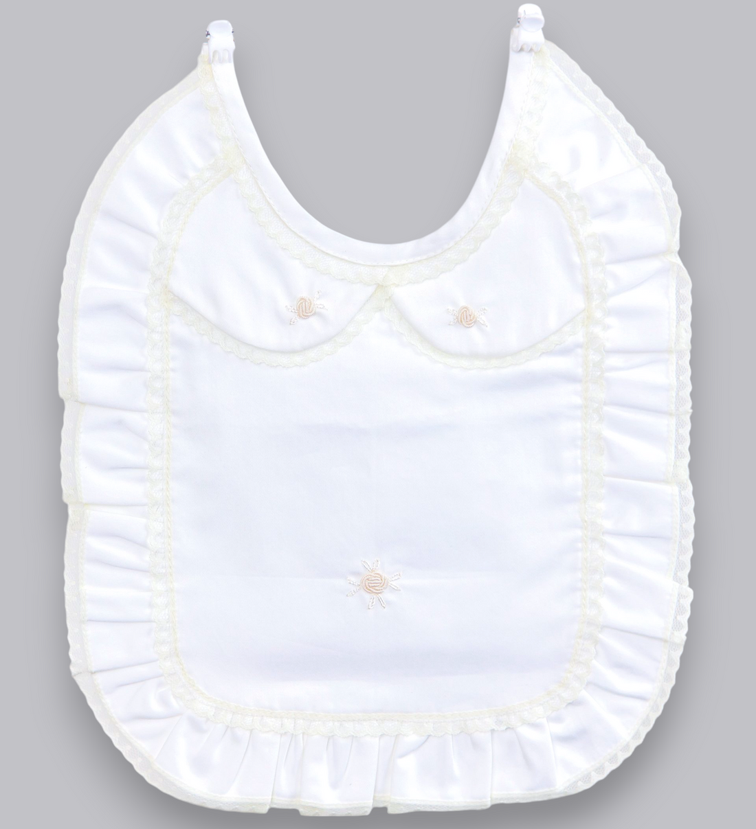 12007 HANDMADE HANDMADE EMBROIDERY BABY BIB