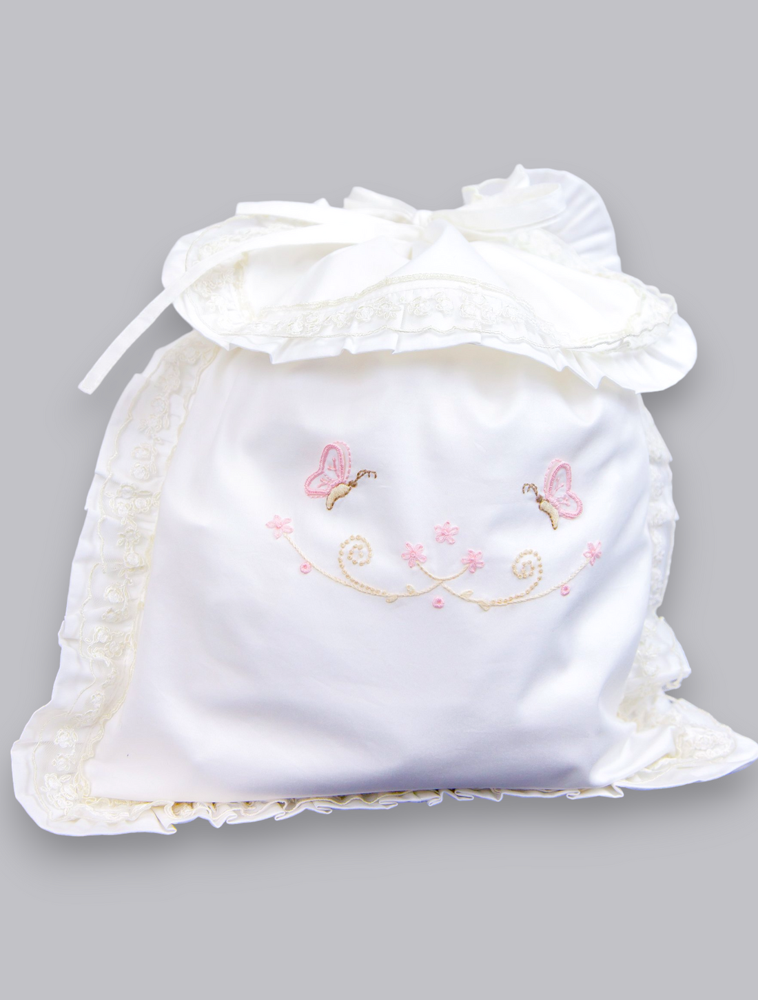 15025 HANDMADE EMBROIDERY BABY DIRT BAG