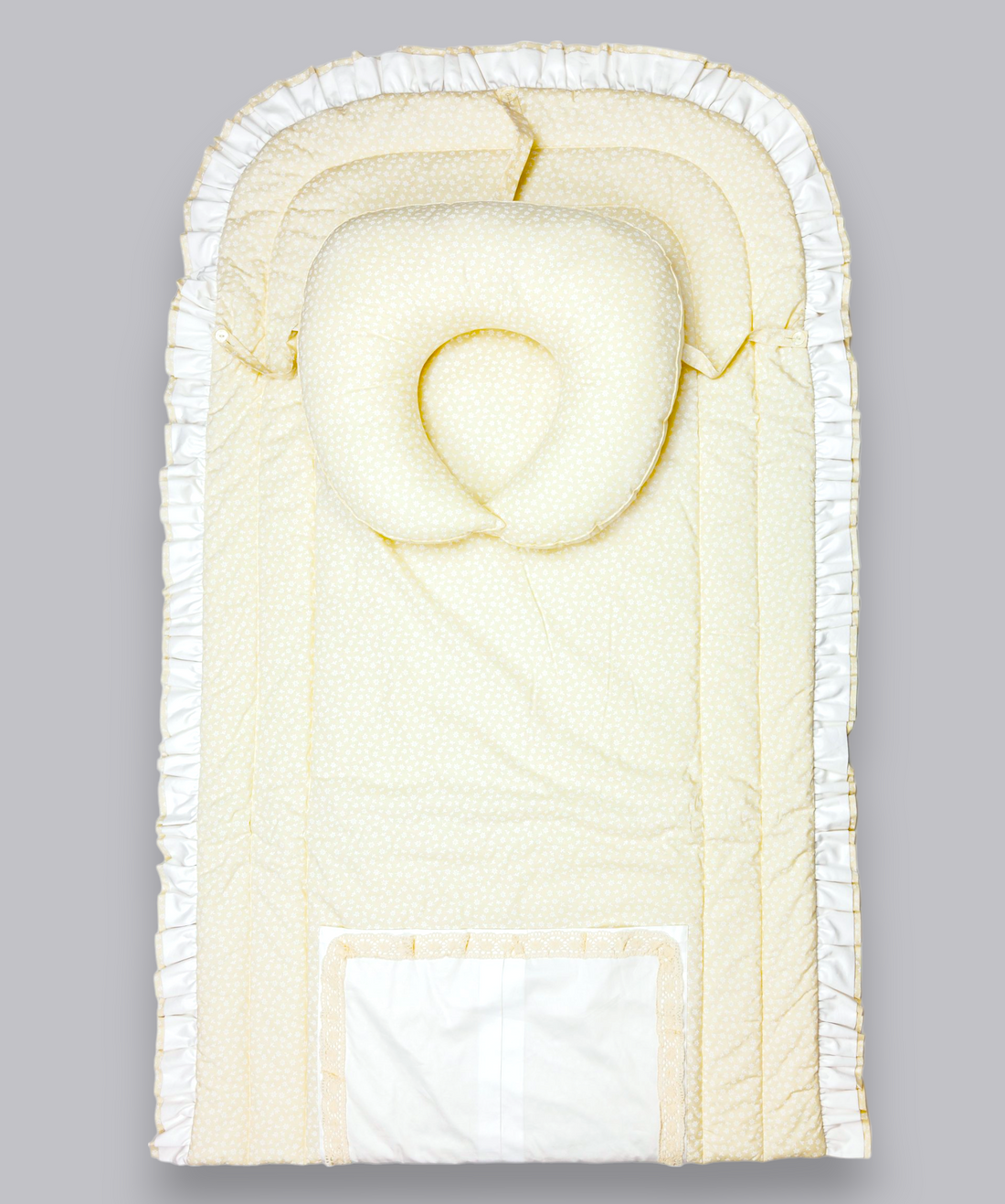 18001 HANDMADE EMBROIDERY BABY NAP MAT WITH PILLOW SET