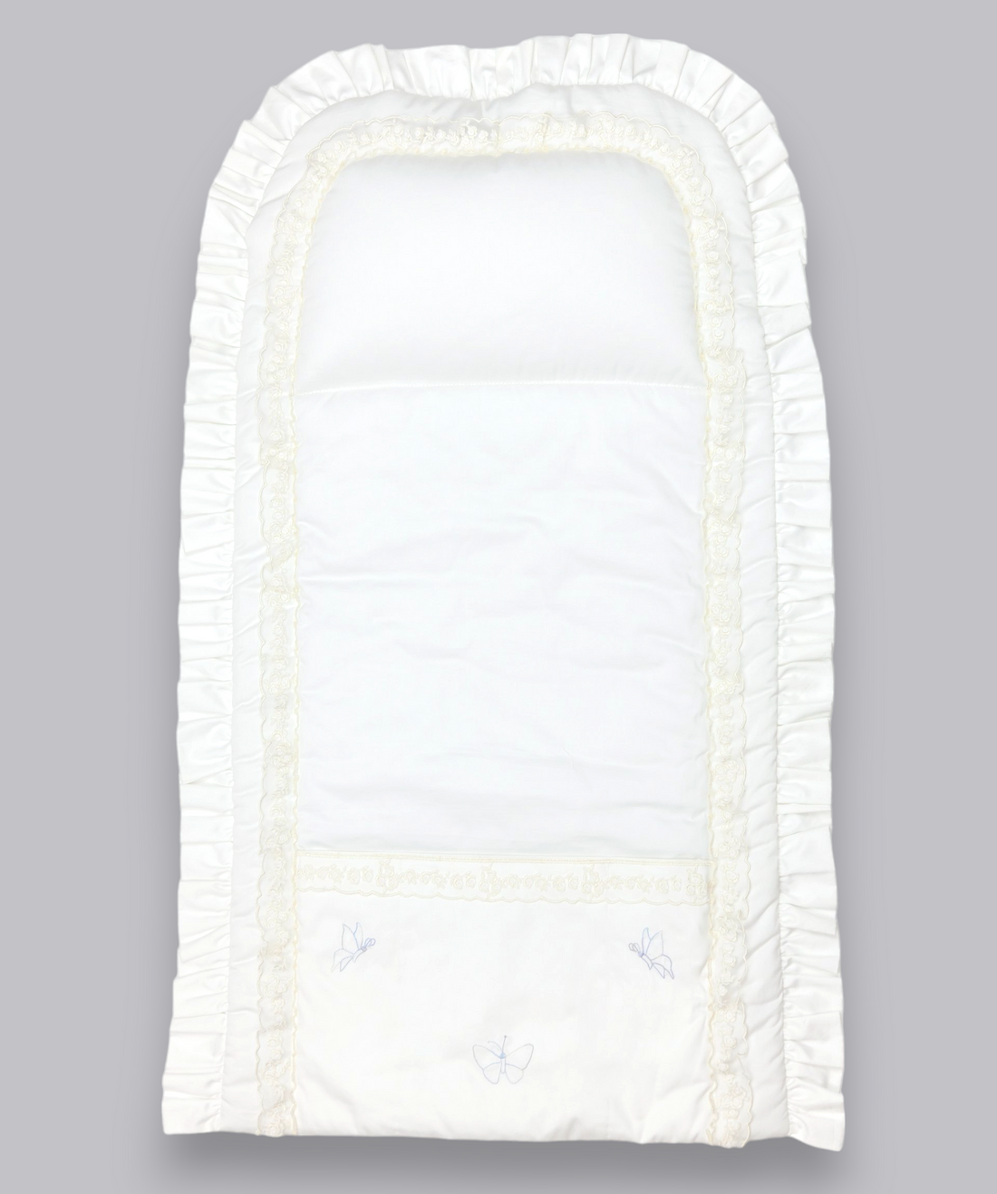 19017 HANDMADE EMBROIDERY CHANGING MAT BLUE