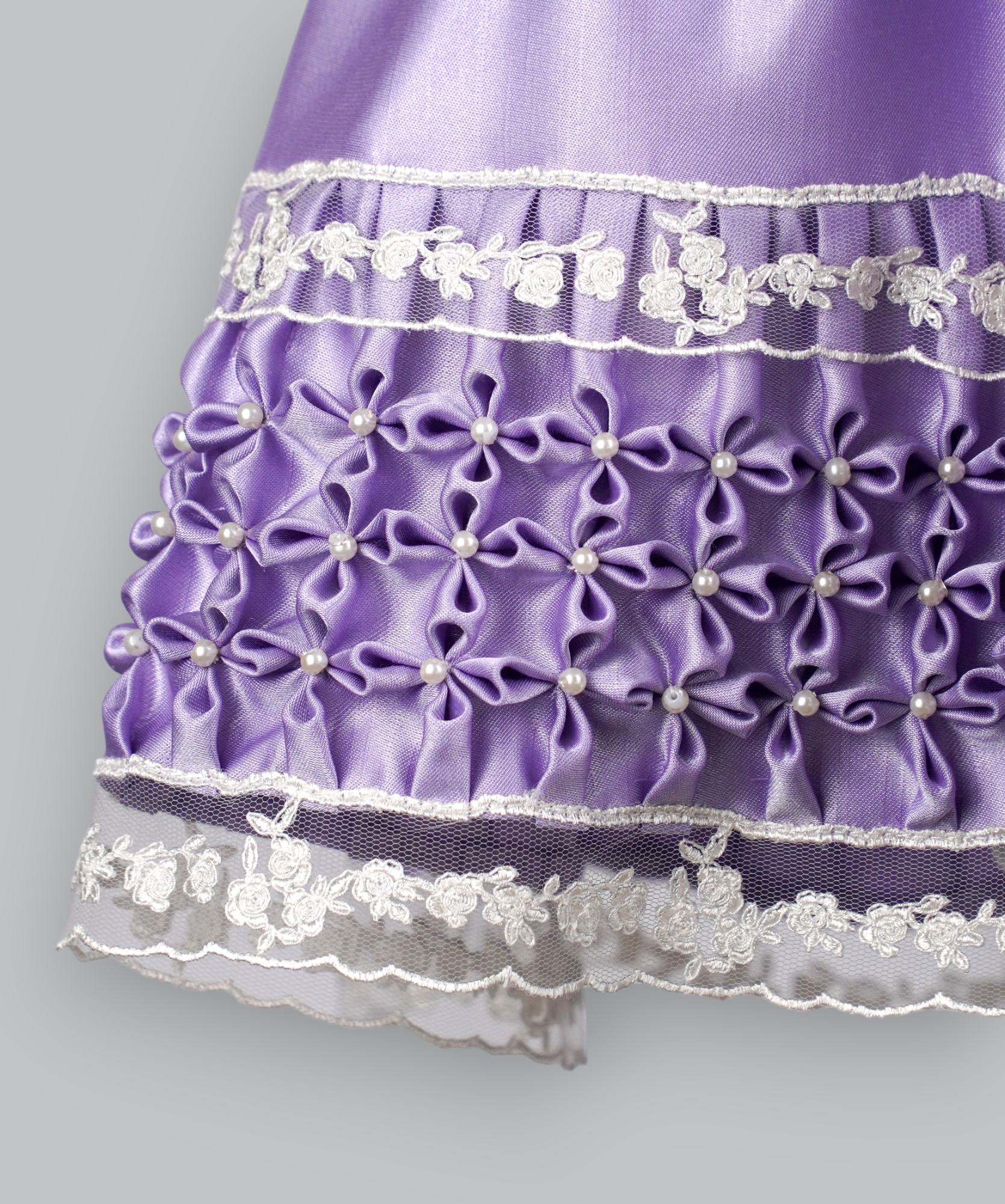 04032 MELINA HANDMADE BABY GIRL DRESS-PURPLE