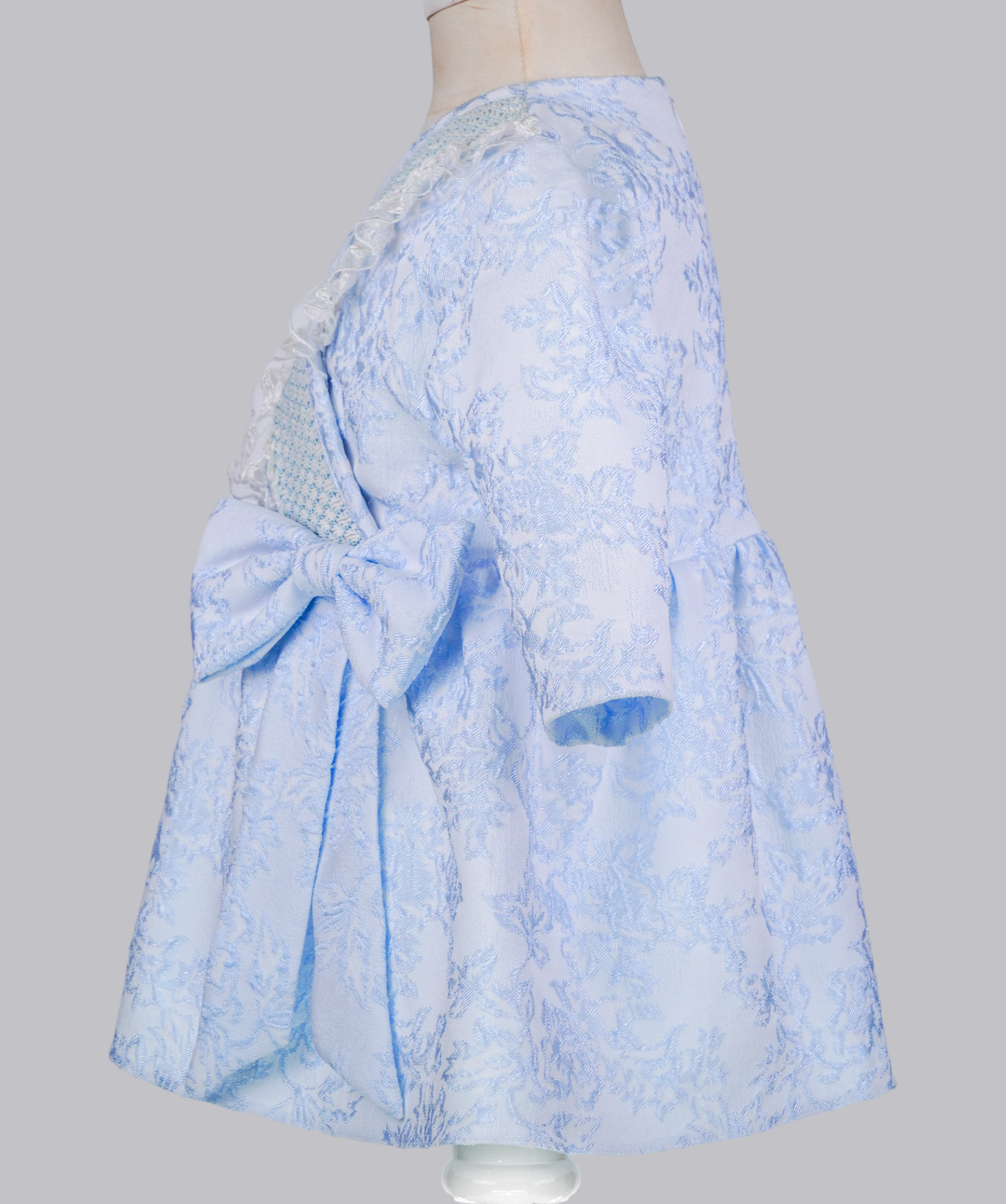 04115 KNOCKED PLITTING HANDMADE BABY GIRL DRESS