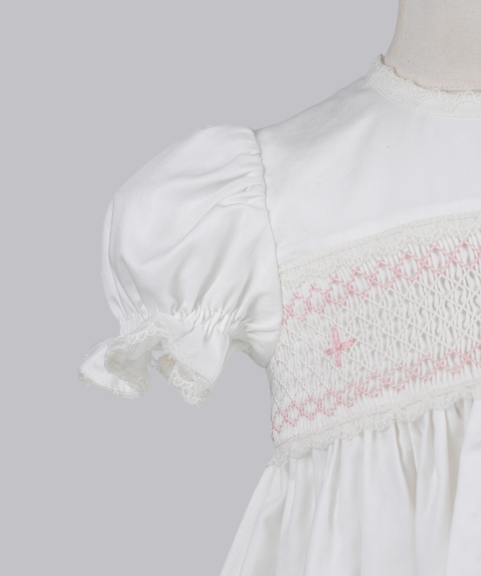 04106 PINK PAPATYA EMBROIDERY PLITTING BABY GIRL DRESS