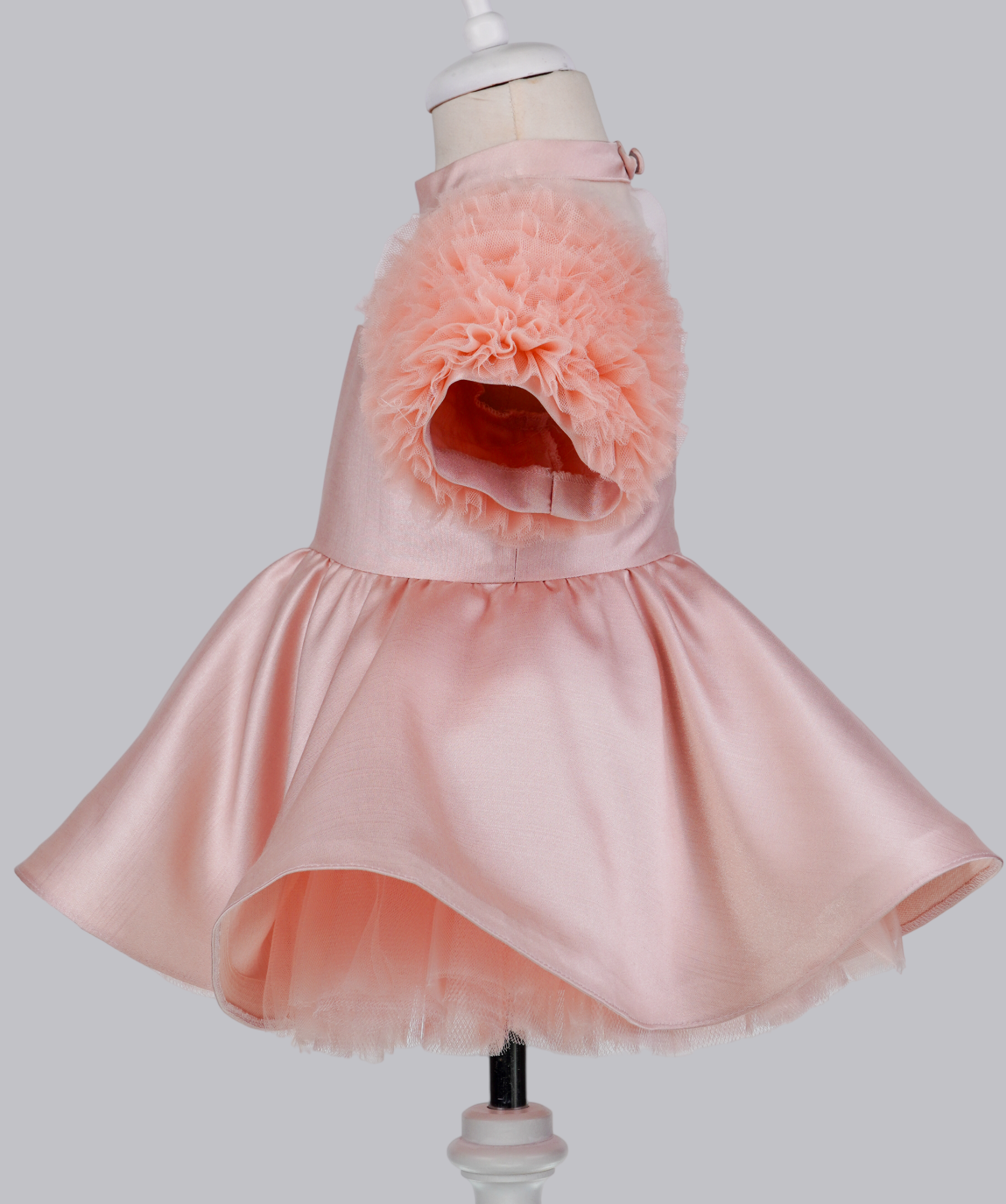 04134 PLUFFY HANDMADE BABY GIRL DRESS-SOMON