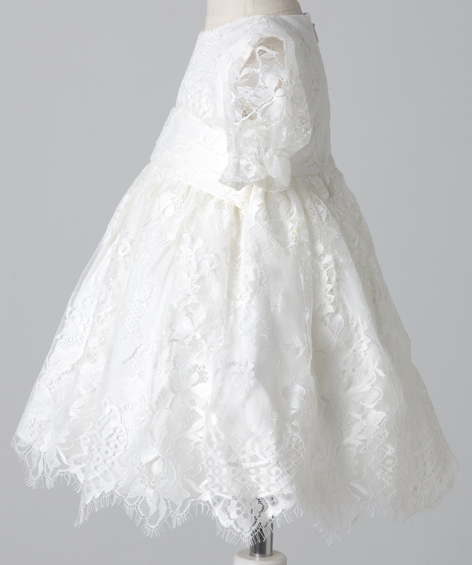 04024 LACE COVERD HANDMADE BABY GIRL DRESS