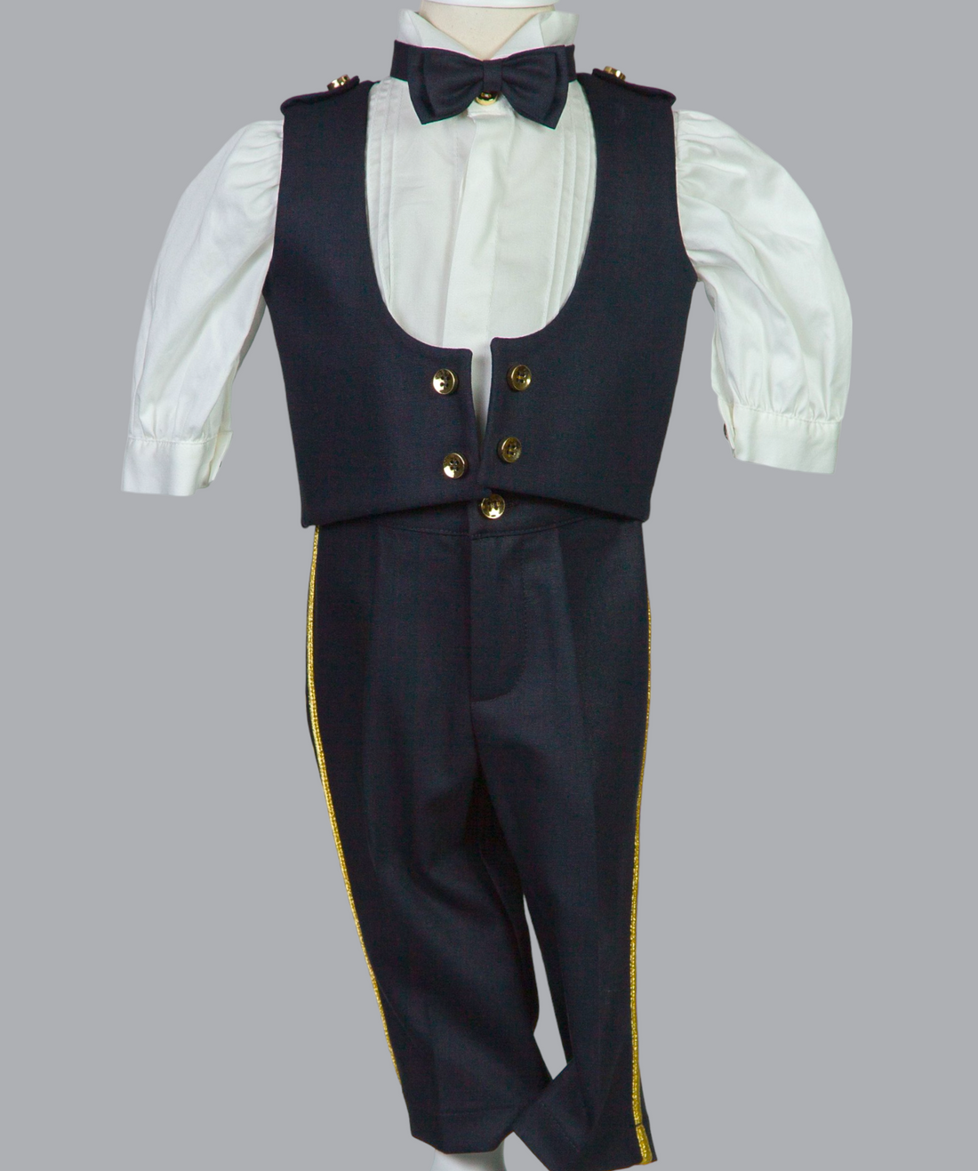 05016 MARINE HANDMADE BOYS TUXEDO 4PCS SET