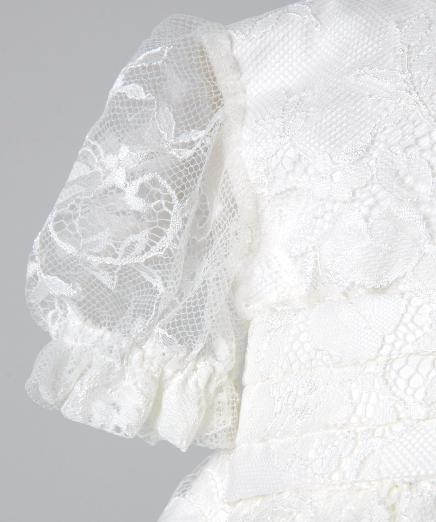 04024 LACE COVERD HANDMADE BABY GIRL DRESS