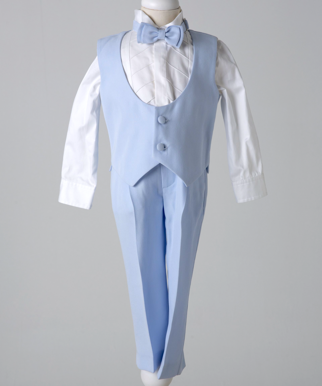 05041-1 HANDMADE BOYS TUXEDO 4PCS SET "TENCEL SPECIAL FABRIC"