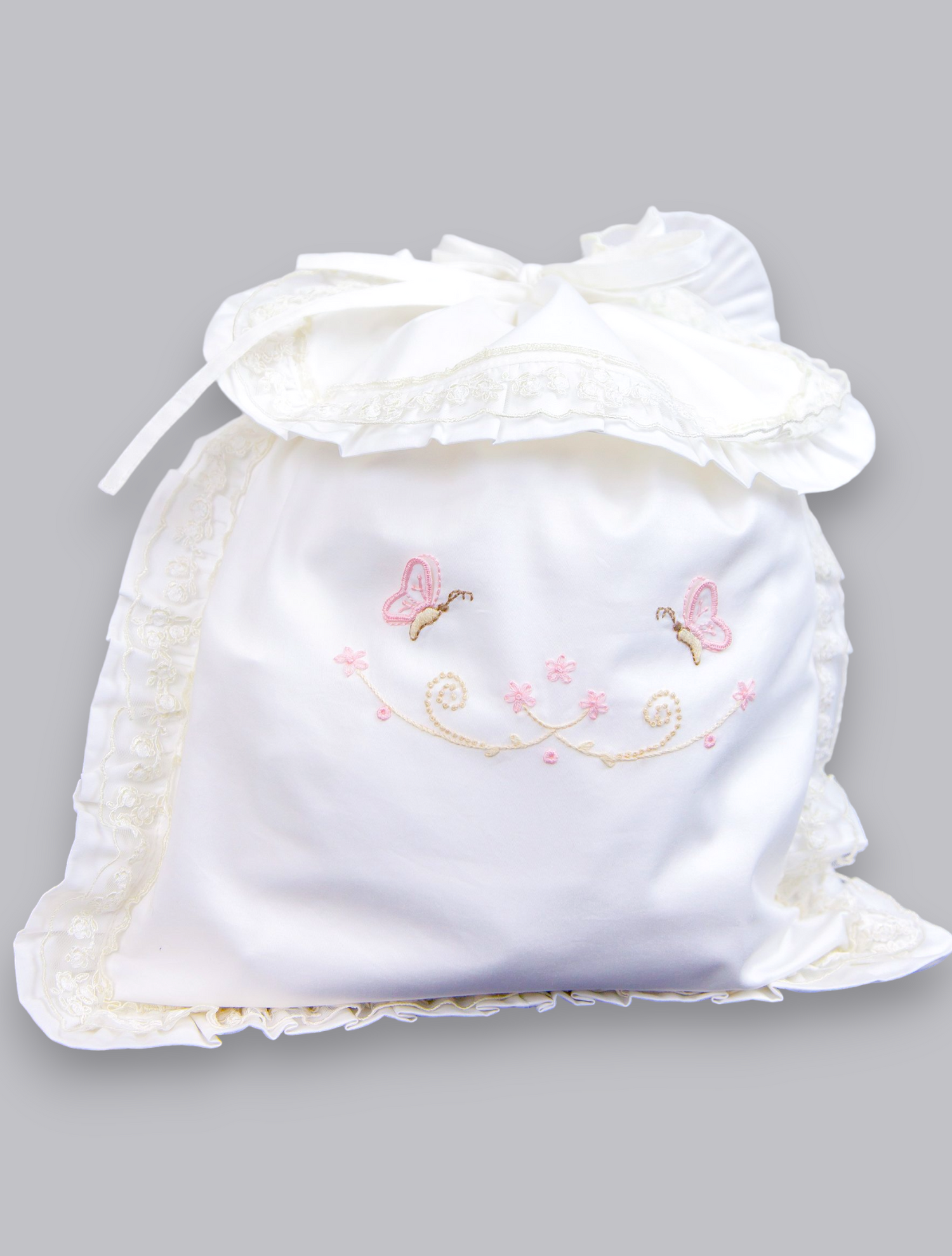 15025 HANDMADE EMBROIDERY BABY DIRT BAG