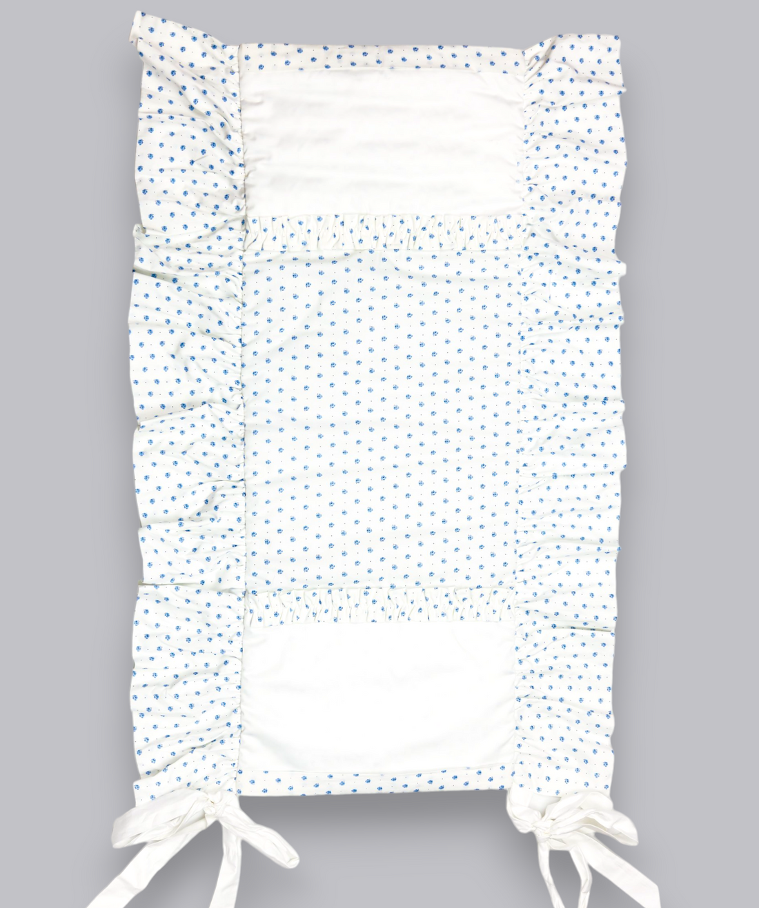 19005 HANDMADE EMBROIDERY CHANGING MAT BLUE