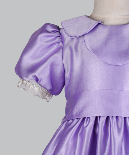 04032 MELINA HANDMADE BABY GIRL DRESS-PURPLE