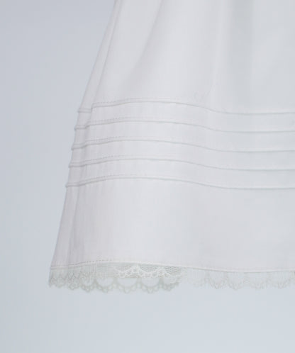 04114 COLLAR PLITING HANDMADE BABY GIRL DRESS
