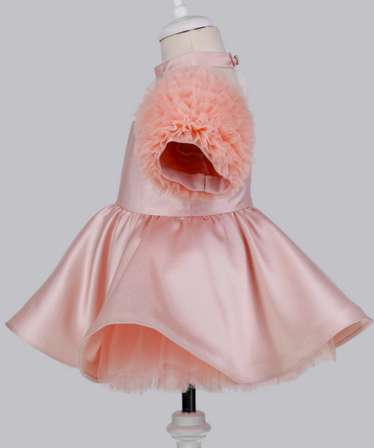 04134 PLUFFY HANDMADE BABY GIRL DRESS-SOMON